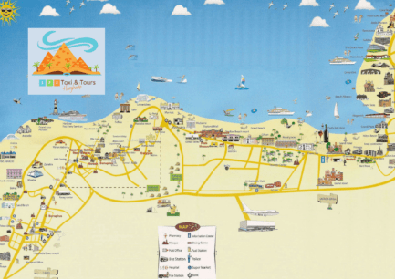 There are plenty of things to do in downtown Hurghada, Download a map of Hurghada. Book a taxi with 123 Taxi & Tours Hurghada and start sightseeing in Hurghada.