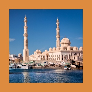 Visit Al Mina Mosque On A Private Hurghada City Tour From All Resorts. Also Included Local Markets, Hurghada Cathedral, Al Mina Mosque, Hurghada Marina.