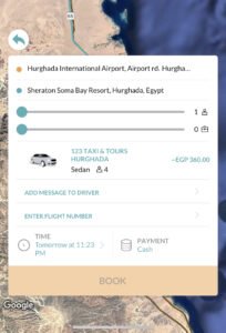123 Taxi Hurghada Booking App