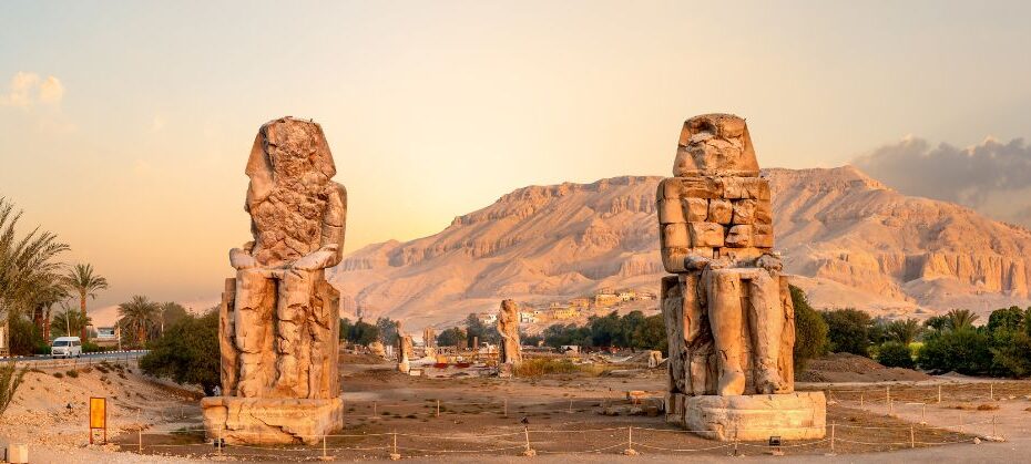 Visit the Colossi of Memnon On Luxor's West Bank. Book Your Day Trip To Luxor Today From Hurghada And Visit The Amazing Colossi Of Memnon.